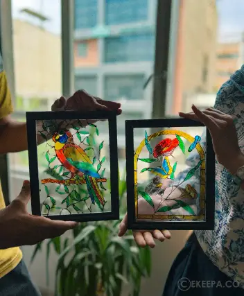 سینما ترس ویترای (نقاشی روی شیشه ) صاد