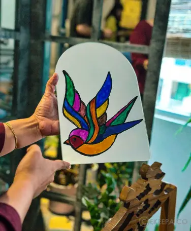 کارگاه نقاشی روی آیینه صاد