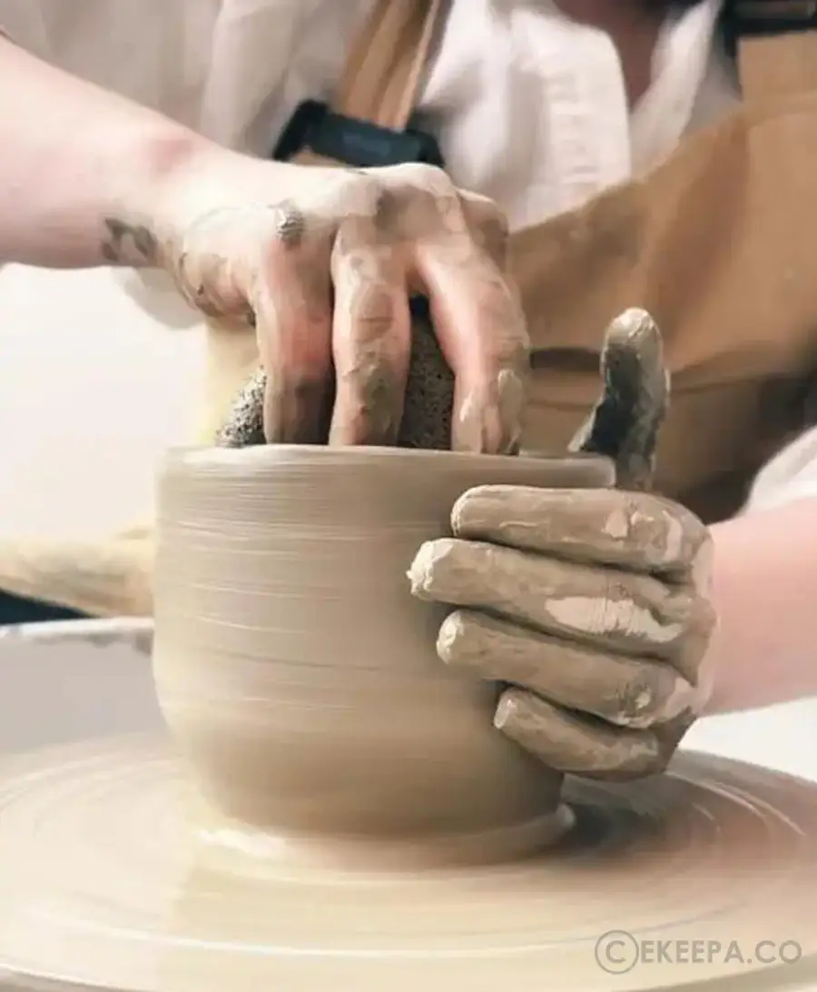 سفالگری با چرخ چارسرامیک