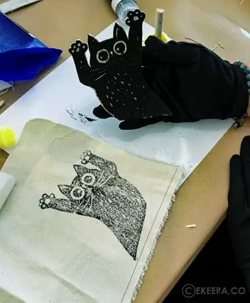 سینما ترس  چاپ دستی راوا 