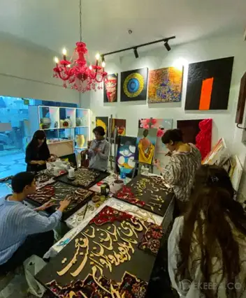 سینما ترس تابلو برجسته کالیگرافی و فرش