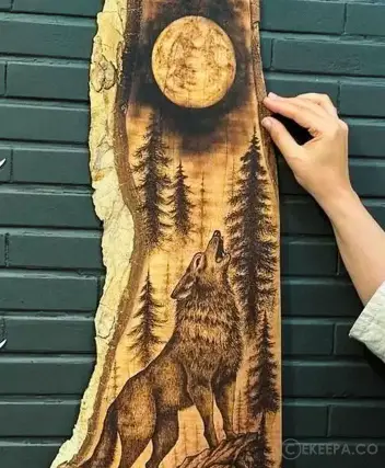 سینما ترس سوخته نگاری روی چوب