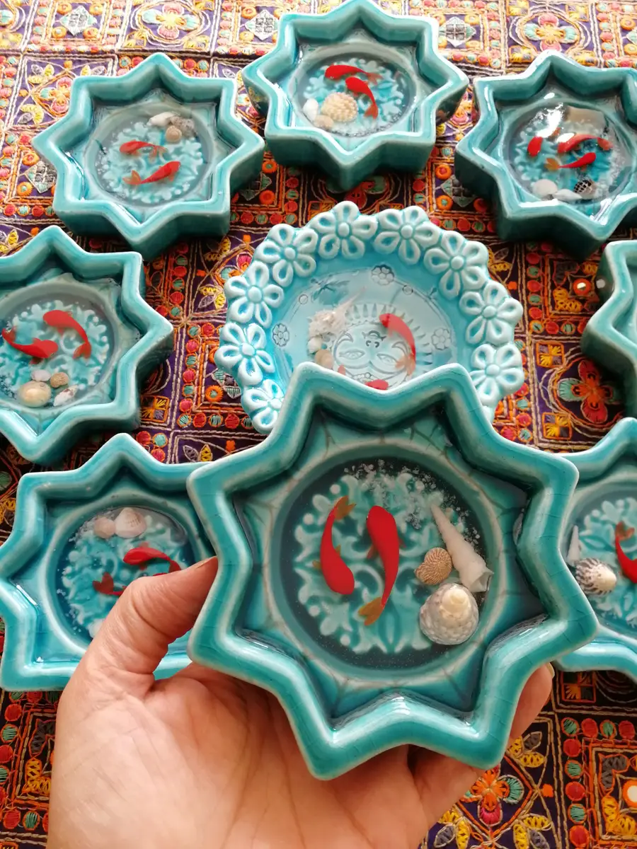 ساخت حوض ماهی رزینی هفت سین