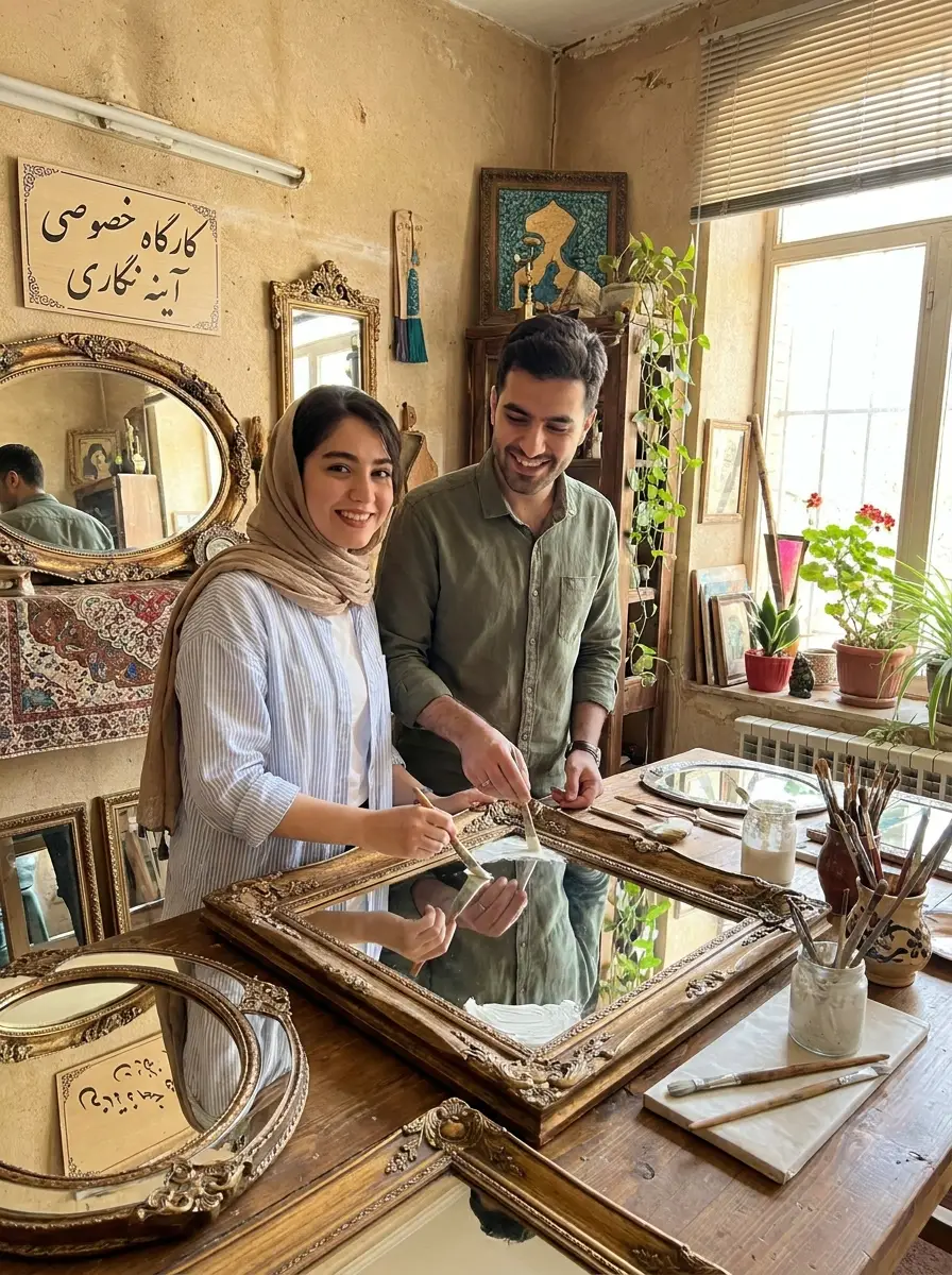 آیینه نگاری دونفره