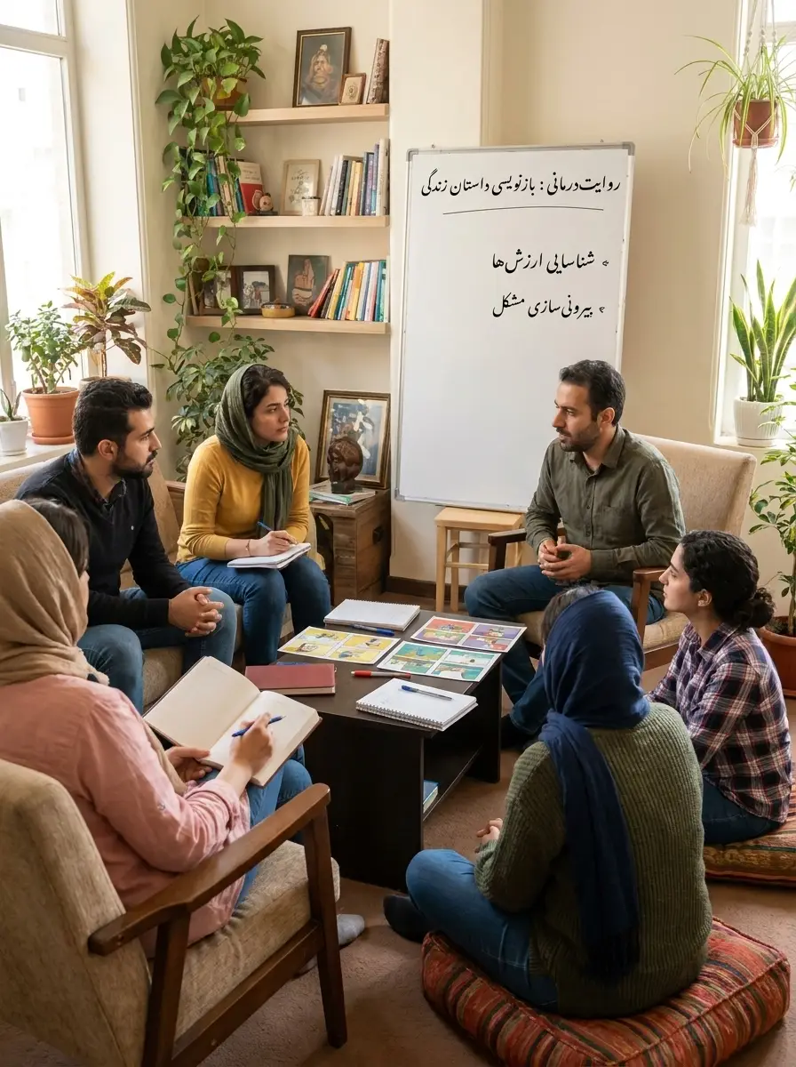 گروه درمانی با رویکرد روایت‌درمانی