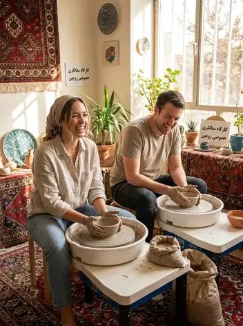سینما ترس سفالگری با چرخ کاپلی