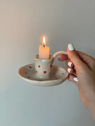 تجربه ساخت شمعدان سرامیکی