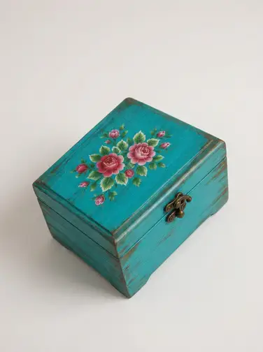 تجربه پتینه و زیباسازی جعبه‌ی چوبی