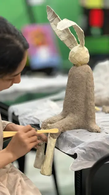 سینما ترس مجسمه سازی با تکنیک پاپیه ماشه