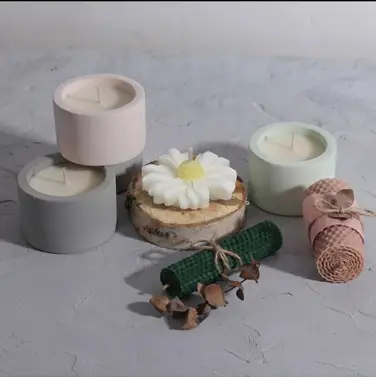 تجربه ساخت شمع و جاشمعی