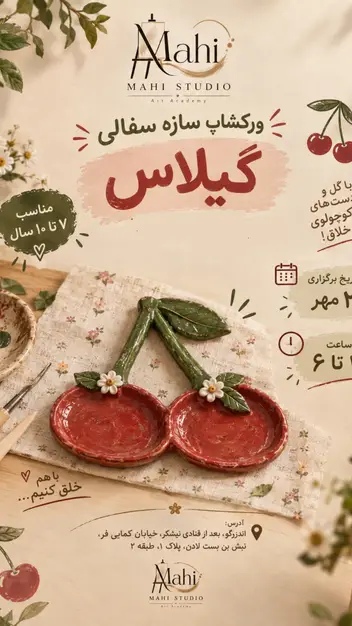 سینما ترس ساخت ظرف سفالی ویژه خردسالان