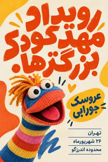 تجربه مهدکودک بزرگترها(عروسک جورابی)