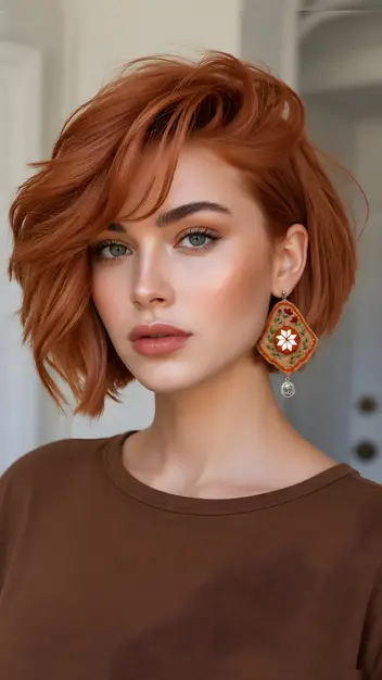 سینما ترس گلدوزی و آینه دوزی گوشواره